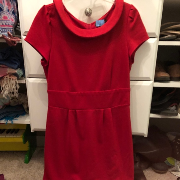 red professional dress